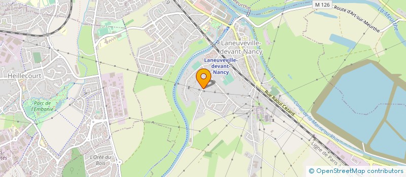 localisation de l'entreprise THIEBAUD ET FILS à LANEUVEVILLE-DEVANT-NANCY