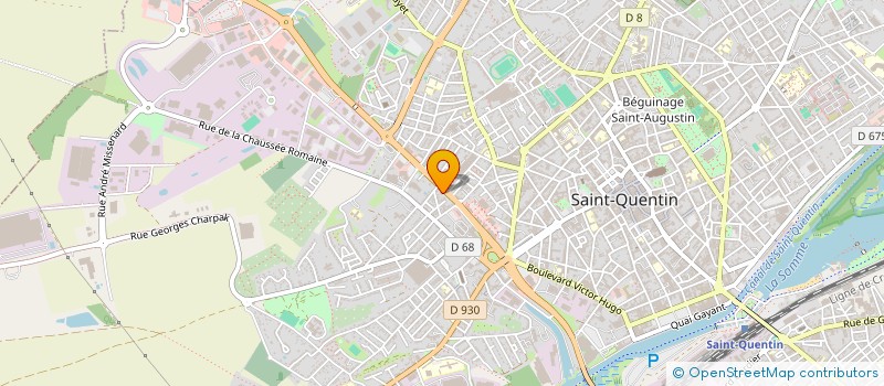 localisation de l'entreprise THIEBAUT à SAINT-QUENTIN