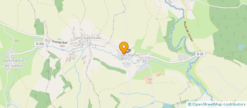 localisation de l'entreprise THIEBAUT CIM  LES VALLOIS