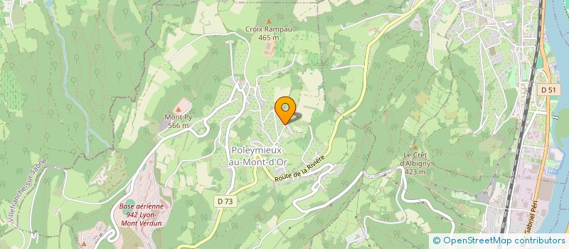 localisation de l'entreprise THIEBAUT FAMILY  POLEYMIEUX-AU-MONT-D'OR