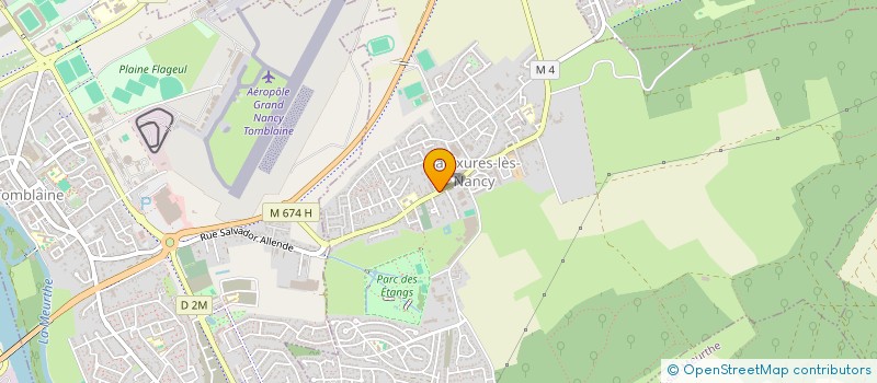 localisation de l'entreprise THIEBAUT TRANSPORTS  SAULXURES-LES-NANCY