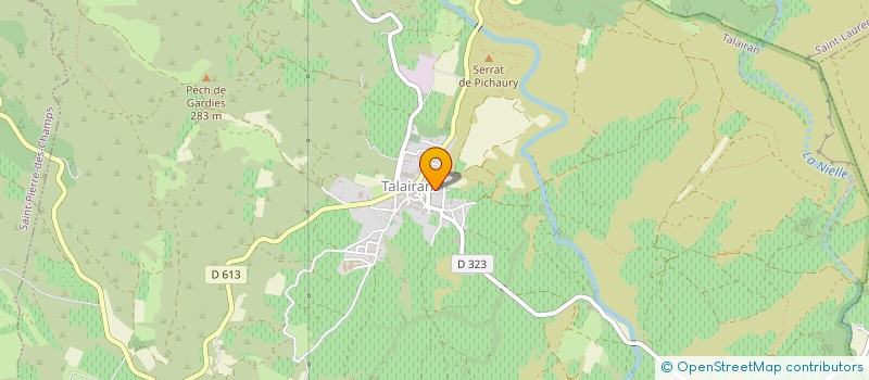 localisation de l'entreprise THIEBLEMONT - LABORDE  TALAIRAN