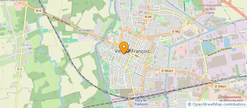 localisation de l'entreprise THIEBLEMONT SA à VITRY-LE-FRANCOIS