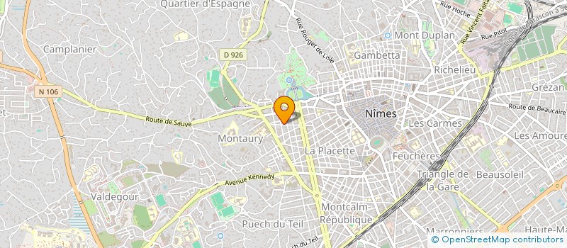 localisation de l'entreprise THIEBUS  NIMES