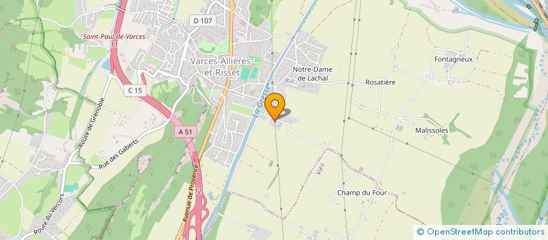 localisation de l'entreprise THIECAMA à VARCES-ALLIERES-ET-RISSET
