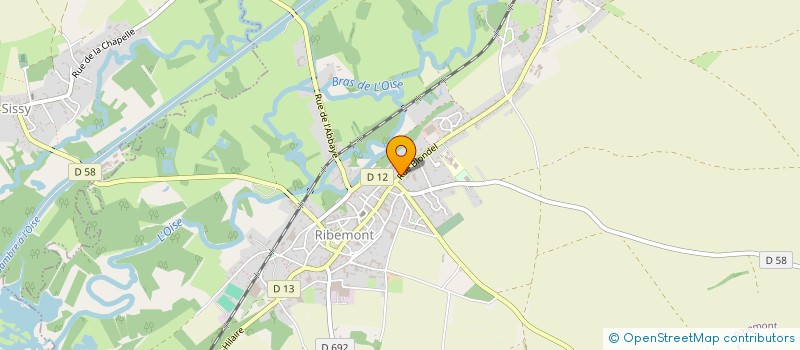 localisation de l'entreprise THIEFAINE  RIBEMONT