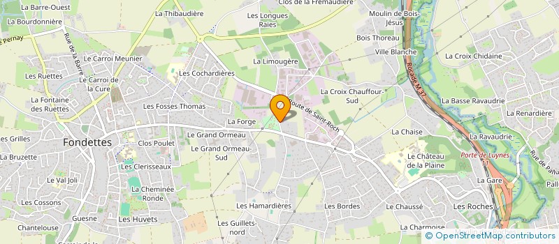localisation de l'entreprise THIEFLO à FONDETTES