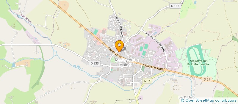 localisation de l'entreprise THIELIN IMMOBILIERE ET FINANCIERE  MESLAY-DU-MAINE