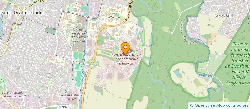 localisation de l'entreprise THIEME  ILLKIRCH-GRAFFENSTADEN