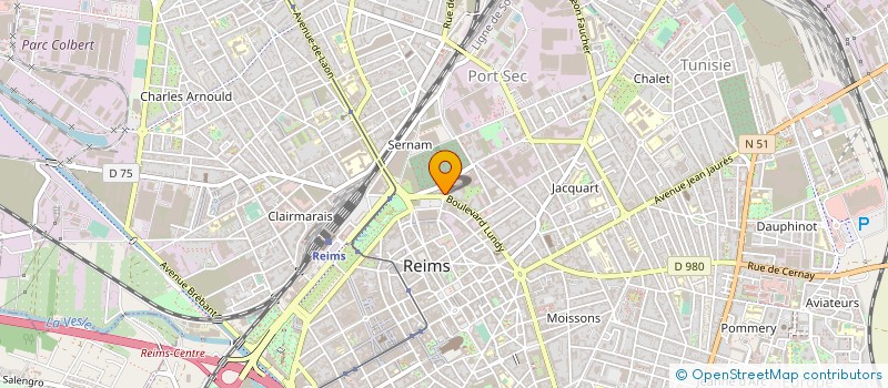 localisation de l'entreprise THIENOT & BALLAN à REIMS