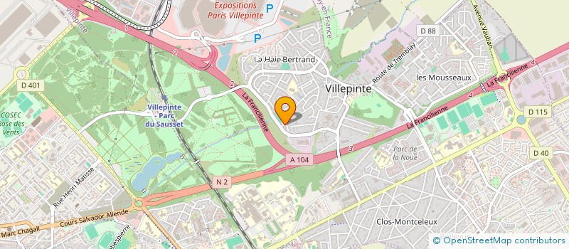 localisation de l'entreprise THIENTA STAR AUTO à AULNAY-SOUS-BOIS
