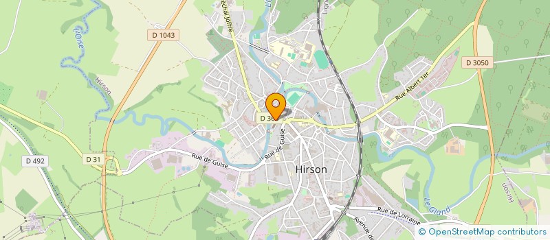 localisation de l'entreprise THIERACHE SECURITE MOTO  HIRSON