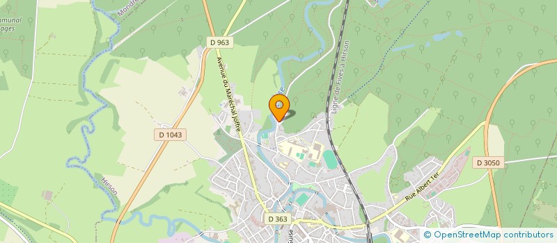 localisation de l'entreprise THIERACHE SPORT NATURE  HIRSON