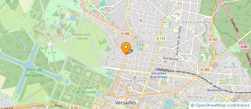 localisation de l'entreprise THIERANNE à VERSAILLES