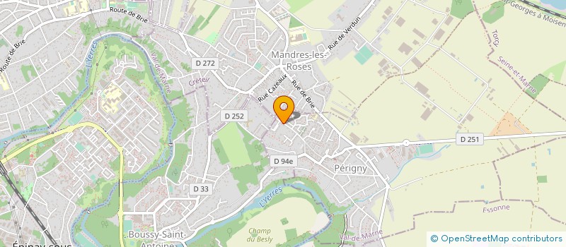 localisation de l'entreprise THIERCELIN REALISATION  PERIGNY SUR YERRES