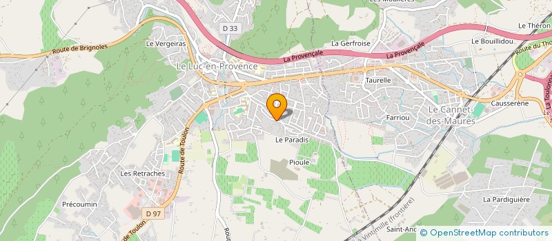 localisation de l'entreprise THIERFLO  LE LUC