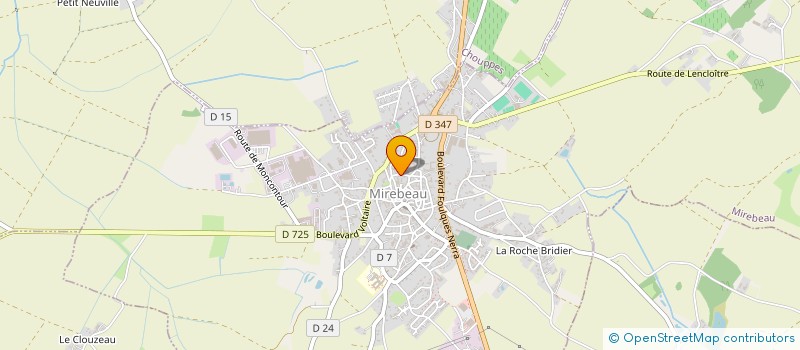 localisation de l'entreprise THIERRY AUGERON INVESTISSEMENTS  MIREBEAU