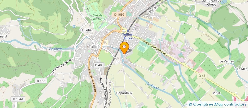 localisation de l'entreprise THIERRY B SERVICES à SAINT-QUENTIN-SUR-ISERE