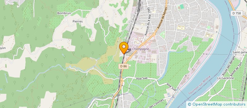 localisation de l'entreprise THIERRY BELOU à TOURNON-SUR-RHONE