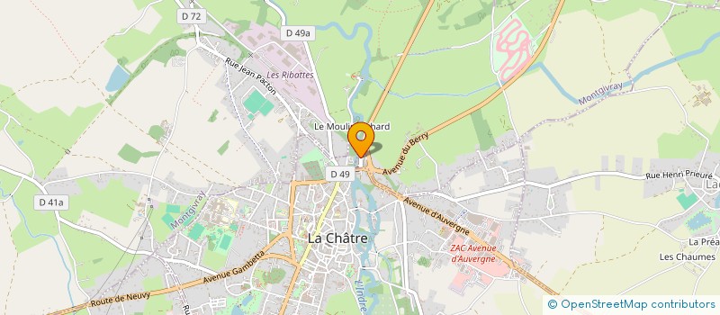 localisation de l'entreprise THIERRY BERNARDET à MONTGIVRAY
