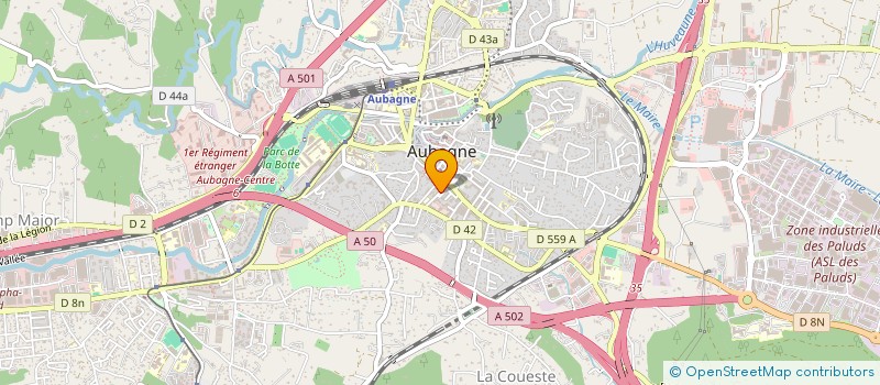 localisation de l'entreprise THIERRY BIONDA MEDICAL à AUBAGNE