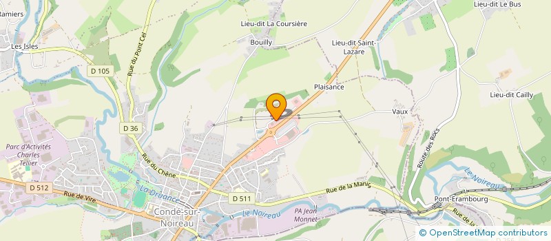 localisation de l'entreprise THIERRY BOUTEILLER  CONDE-EN-NORMANDIE