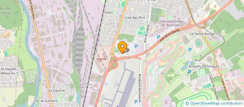 localisation de l'entreprise THIERRY BRETON TRAITEUR  LE MANS