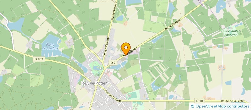 localisation de l'entreprise THIERRY CLAIRET  JOUY-LE-POTIER