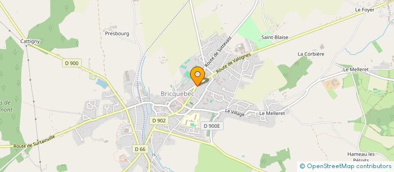 localisation de l'entreprise THIERRY CLOTTE  BRICQUEBEC-EN-COTENTIN