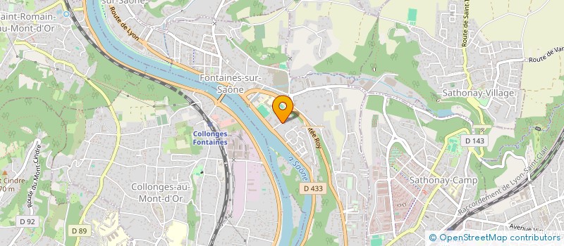 localisation de l'entreprise THIERRY & CO  FONTAINES-SUR-SAONE