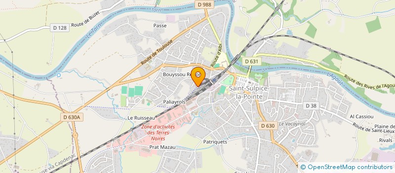 localisation de l'entreprise THIERRY DURVILLE à SAINT-SULPICE-LA-POINTE