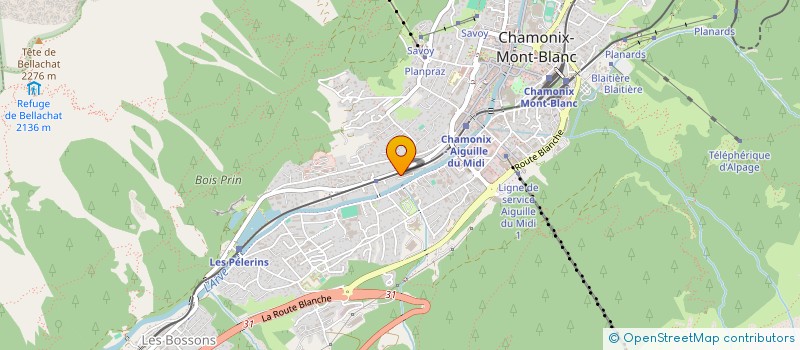 localisation de l'entreprise THIERRY ET BRIGITTE  CHAMONIX-MONT-BLANC