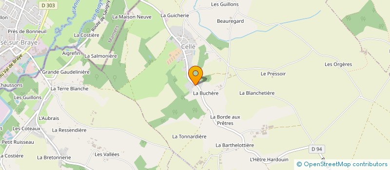 localisation de l'entreprise THIERRY FAVREAU  CELLE