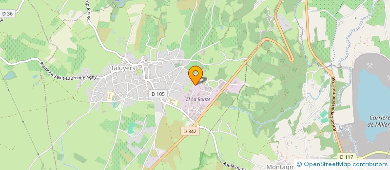 localisation de l'entreprise THIERRY GAULARD PAYSAGES  TALUYERS