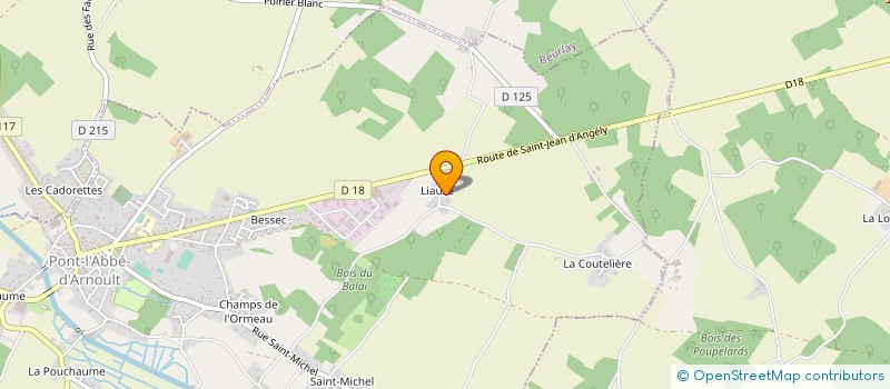 localisation de l'entreprise THIERRY GRELLOT  PONT L'ABBE D'ARNOULT