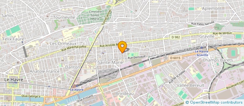 localisation de l'entreprise THIERRY HAZARD - PHILIPPE SCHIELLEIN à LE HAVRE