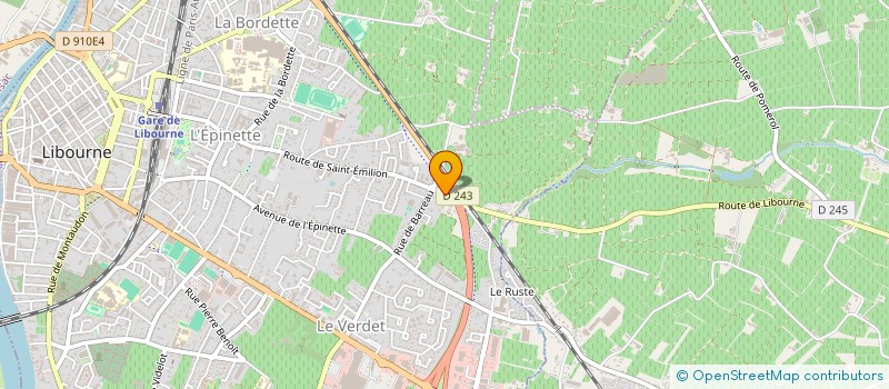 localisation de l'entreprise THIERRY JOUAN à LIBOURNE