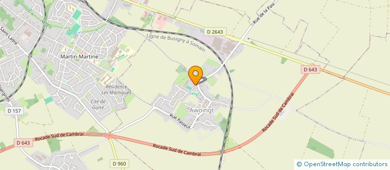 localisation de l'entreprise THIERRY LEVEQUE MENUISERIE ET AGENCEMENT  AWOINGT