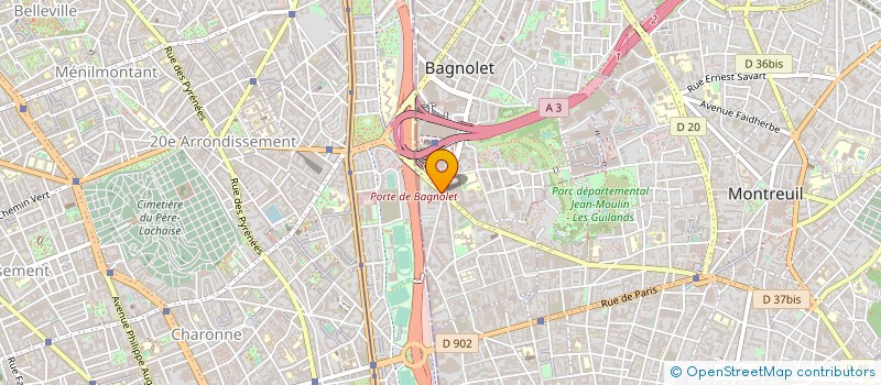 localisation de l'entreprise THIERRY METAL SERVICES  BAGNOLET