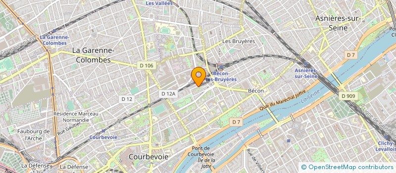 localisation de l'entreprise THIERRY MORACCHINI FINANCE à COURBEVOIE