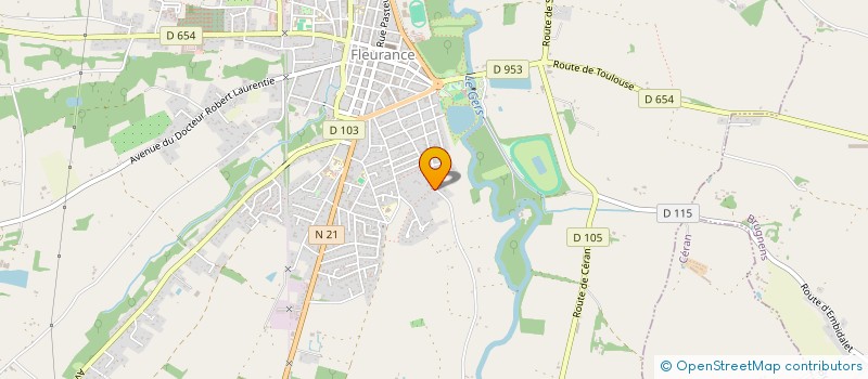 localisation de l'entreprise THIERRY MORANT EURL  FLEURANCE