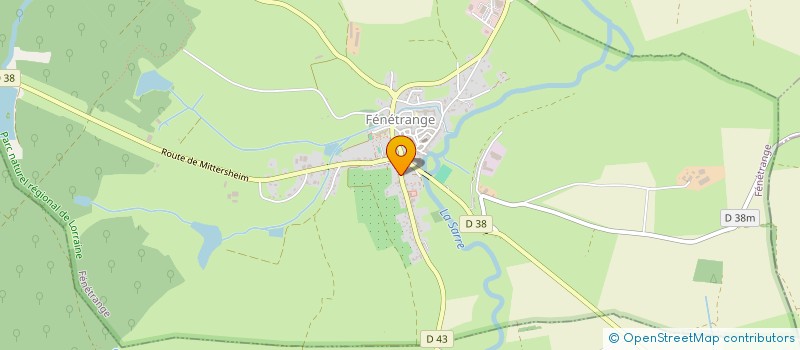 localisation de l'entreprise THIERRY PEINTURES  FENETRANGE