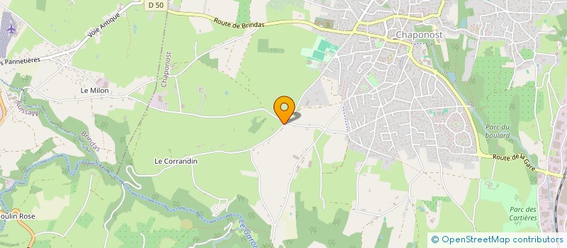 localisation de l'entreprise THIERRY RACING CLUB  CHAPONOST