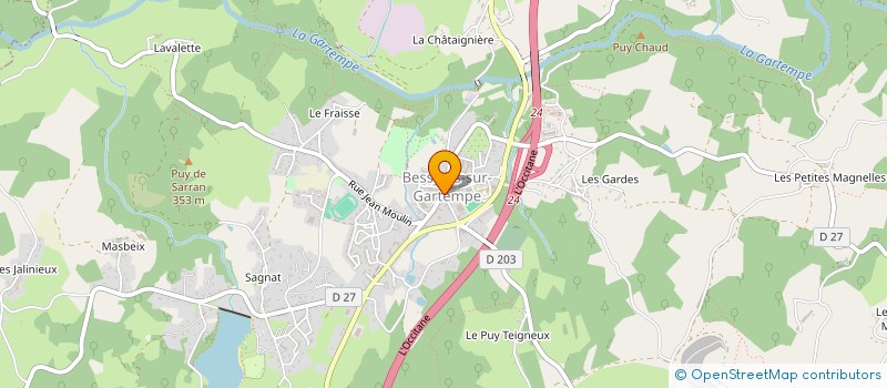 localisation de l'entreprise THIERRY REDON à BESSINES-SUR-GARTEMPE