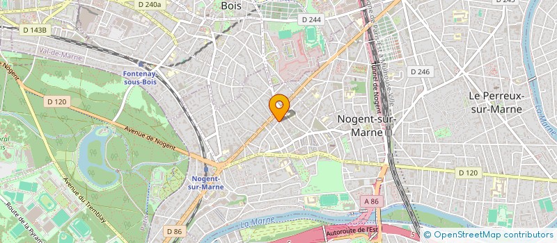 localisation de l'entreprise THIERRY SAINT BON  NOGENT-SUR-MARNE