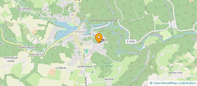 localisation de l'entreprise THIERRY SERVICES PROPRETE  HUELGOAT