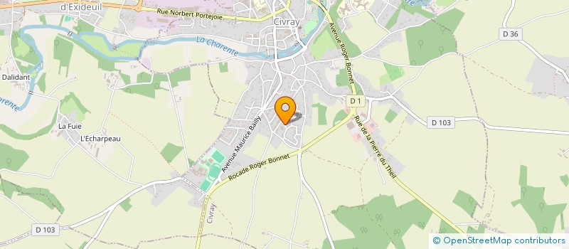 localisation de l'entreprise THIERRY SIGNALEURS ASSISTANCES RADIOS 86  CIVRAY