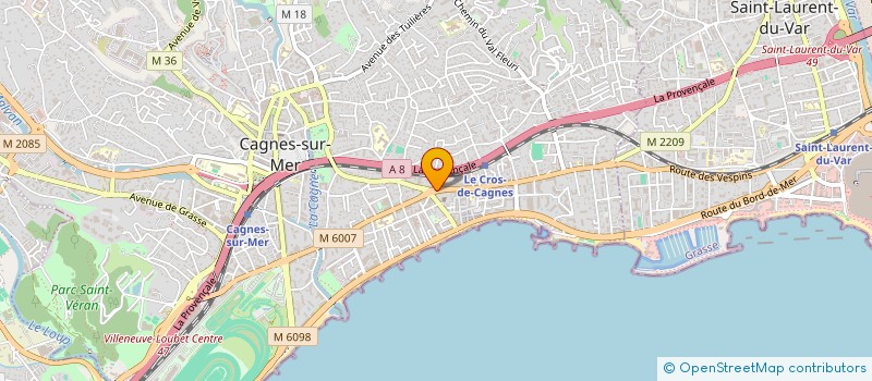 localisation de l'entreprise THIERRY VANDERREKEN à CAGNES-SUR-MER
