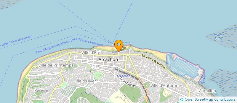 localisation de l'entreprise THIERS à ARCACHON