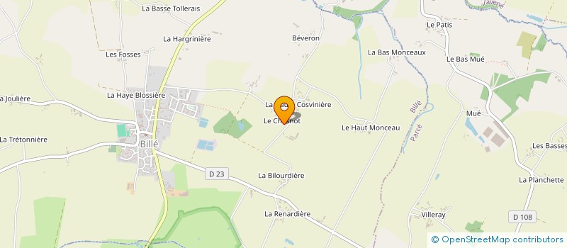 localisation de l'entreprise THIERS  BILLE